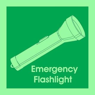 IMPA 33.4047 Emergency flashlight With Text