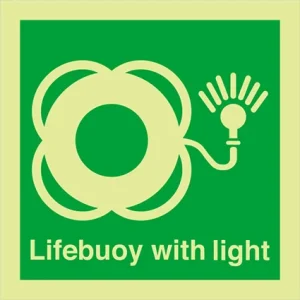 IMPA 33.4108 Lifebuoy with light With Text