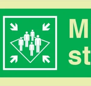 IMPA 33.4332 Muster station side left 45D