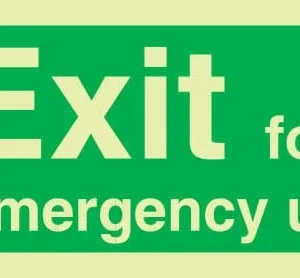 IMPA 33.4412 Emergency exit only left