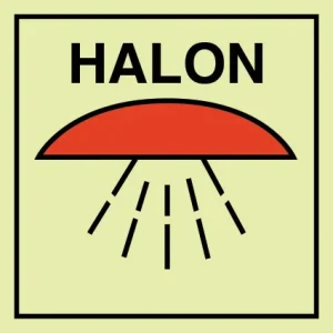 IMPA 33.6011 Space protected by Halon 1301