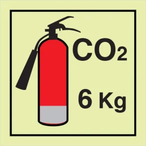 IMPA 33.6087 Portable Fire extinguisher CO2 6kg