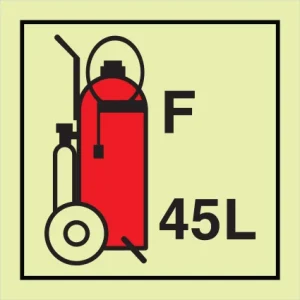IMPA 33.6089 Wheeld fire extinguisher 45 L