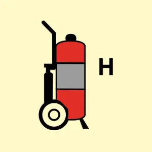 IMPA 33.6853 Wheeled fire extinguisher Halon