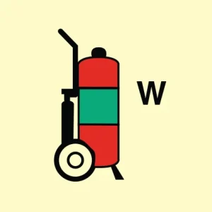 IMPA 33.6856 Wheeled fire extinguisher Water